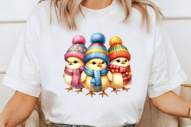 Christmas Chicken Clipart Bundle 3 - CraftNest - Digital Crafting and Art