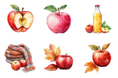 Falling Apples Clipart Bundle 99 - CraftNest - Digital Crafting and Art