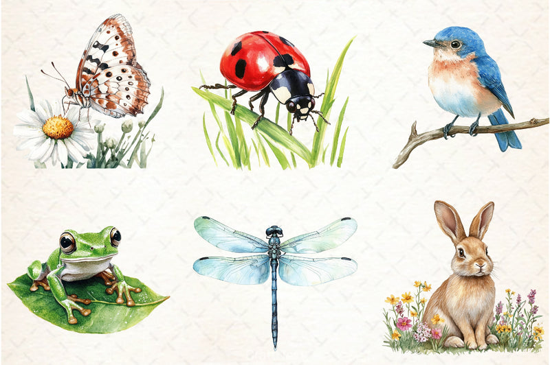 Garden Animals Clipart Bundle - CraftNest - Digital Crafting and Art