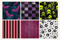 Nightmare Halloween Digital Paper - CraftNest - Digital Crafting and Art