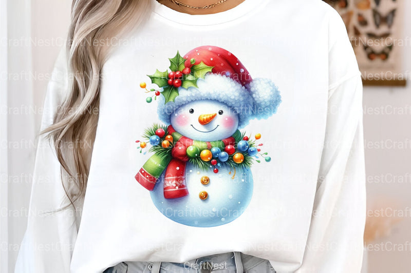 Funny Snowman Winter Clipart Bundle - CraftNest - Digital Crafting and Art