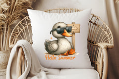 Hello Summer Duck Clipart Bundle - CraftNest - Digital Crafting and Art