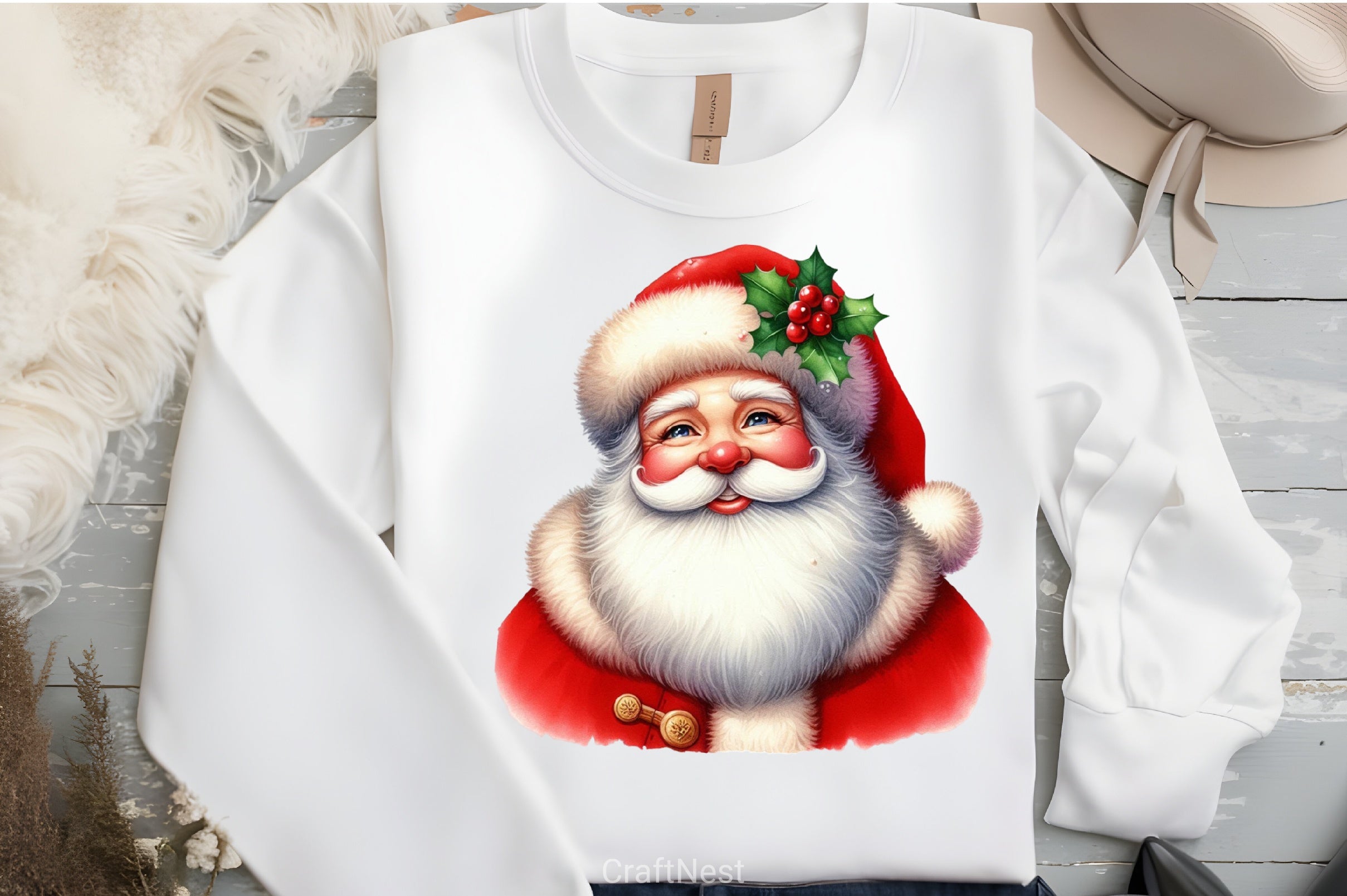 Santa Claus Clipart Bundle 7 - CraftNest - Digital Crafting and Art