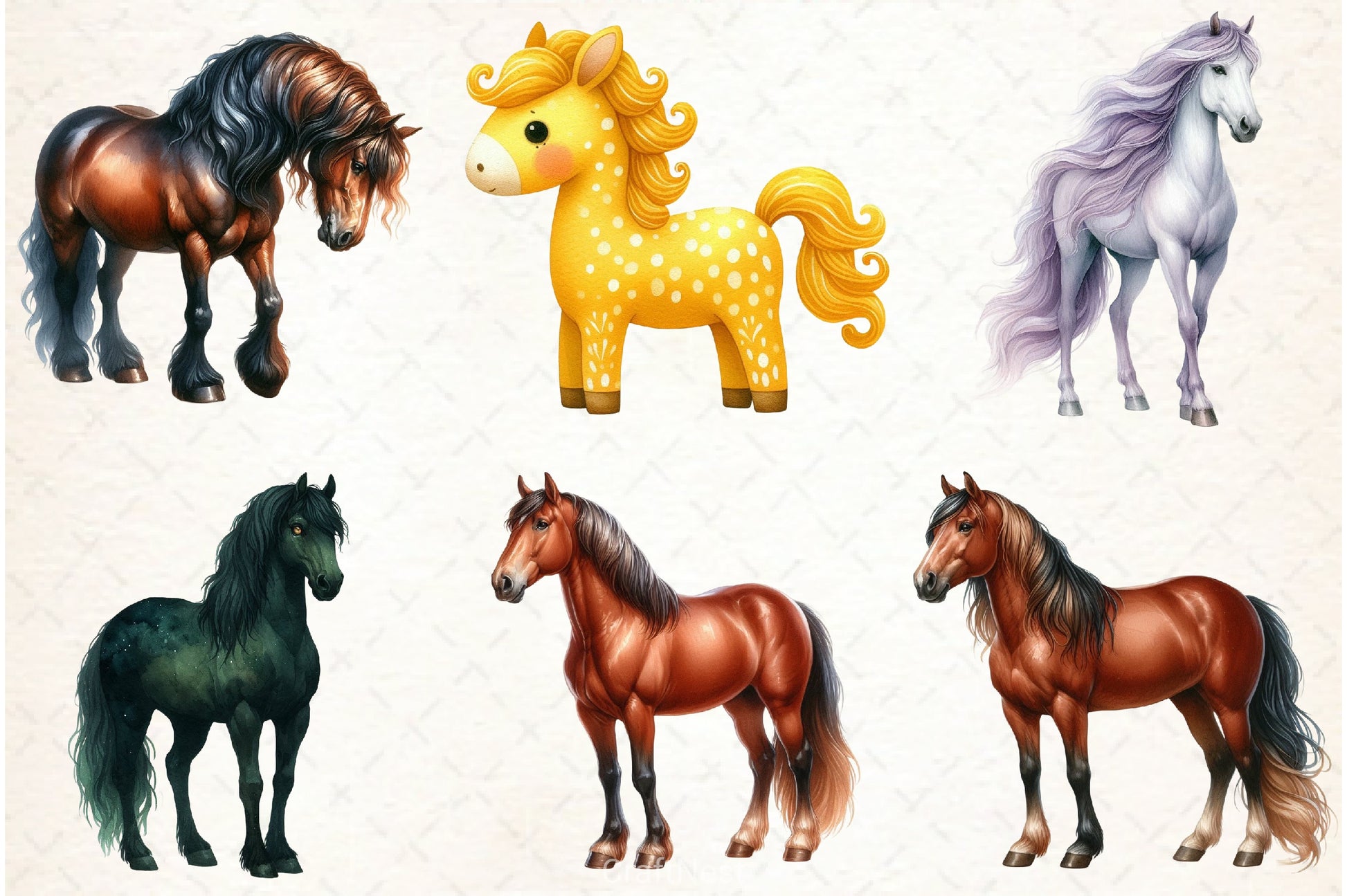 Horse Clipart Bundle - CraftNest - Digital Crafting and Art