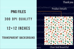 Christmas Seamless Pattern Background Digital Paper - CraftNest - Digital Crafting and Art