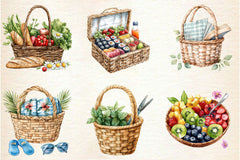 Summer Basket Clipart Bundle 2 - CraftNest - Digital Crafting and Art