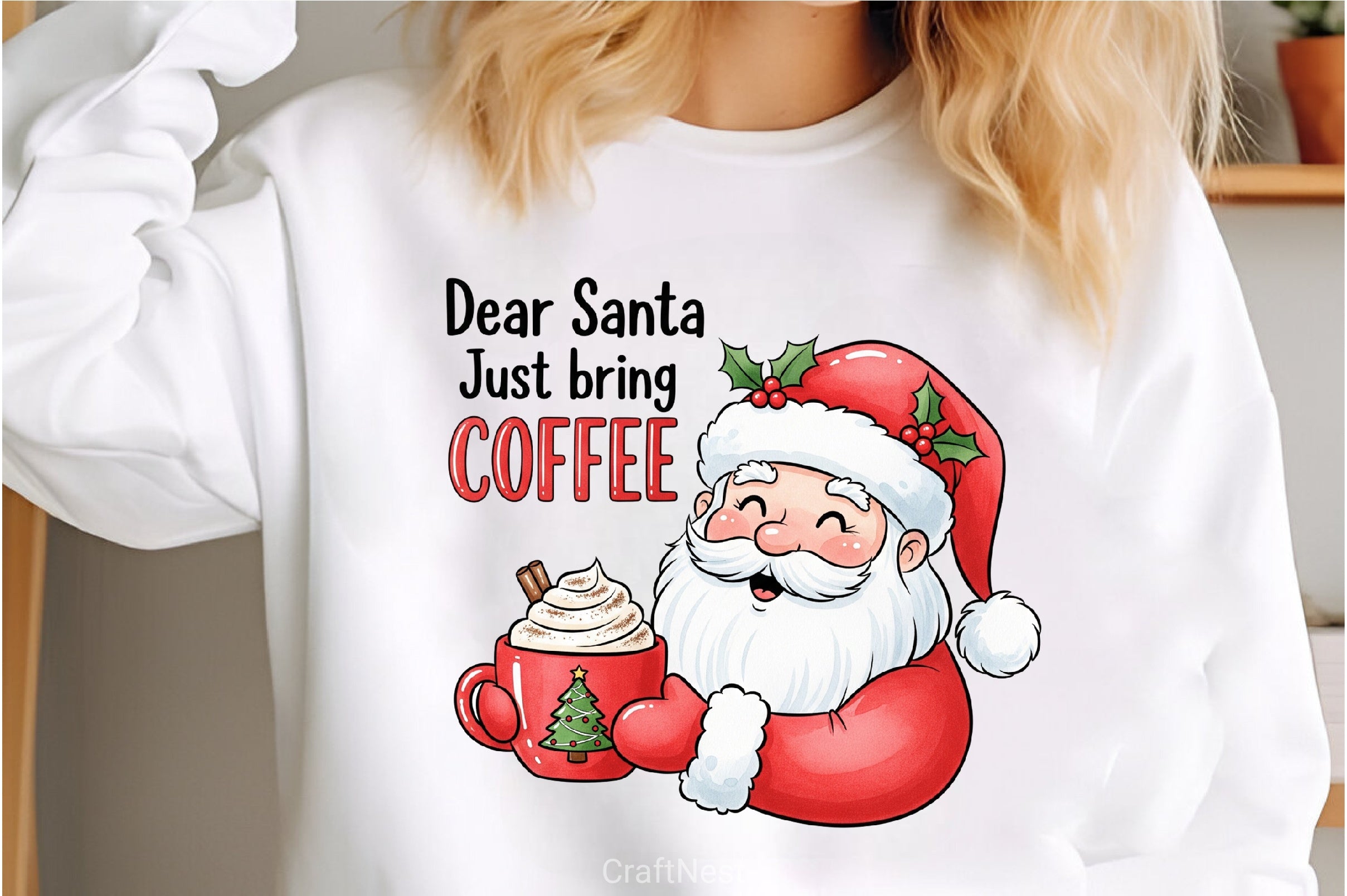 Dear Santa Coffee Clipart Bundle - CraftNest - Digital Crafting and Art