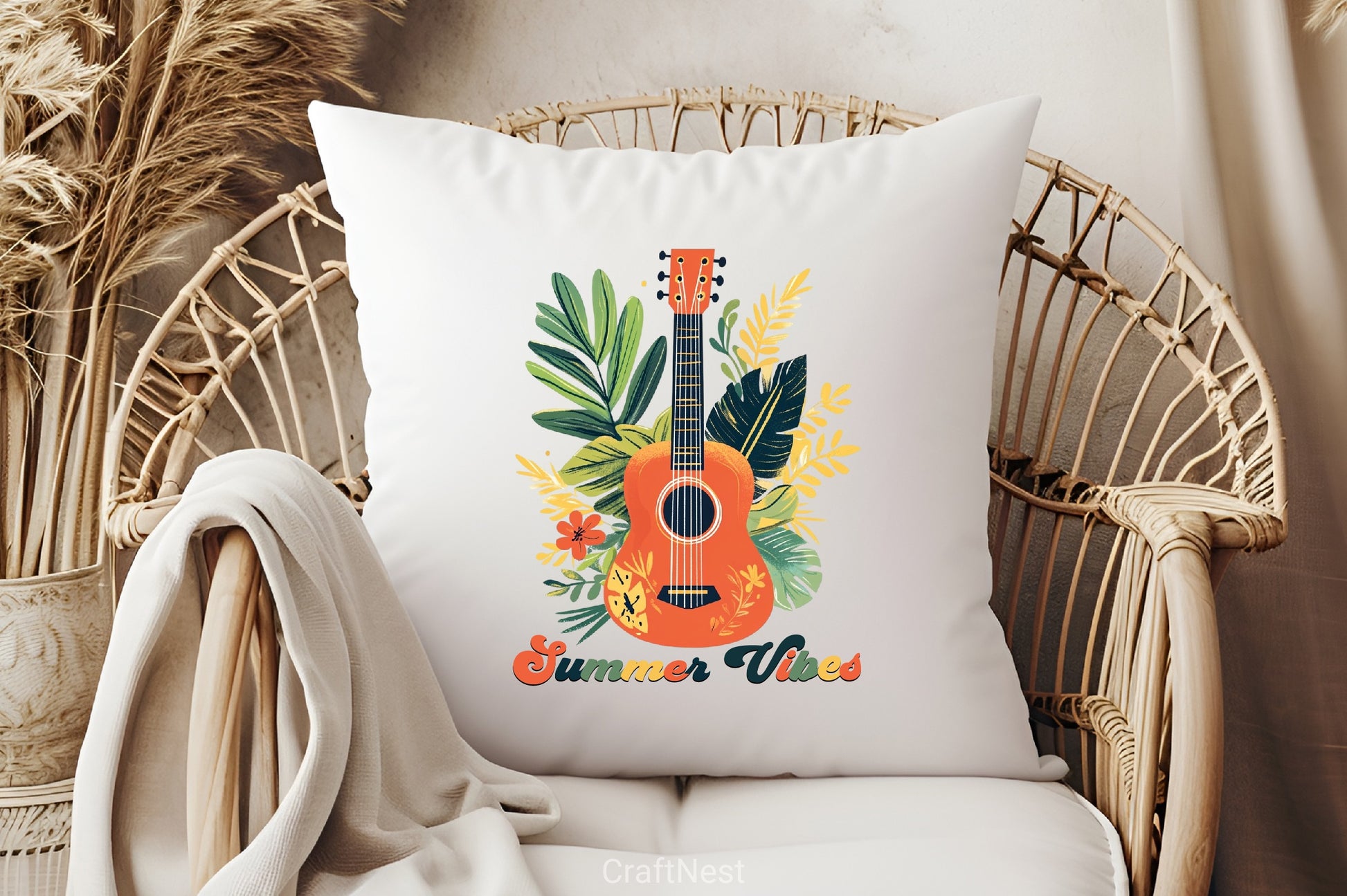 Summer Vibes Guitar Clipart Bundle - CraftNest - Digital Crafting and Art