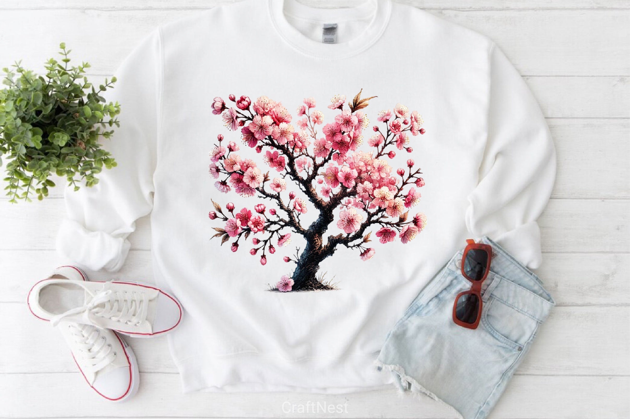 Blossom Tree Clipart Bundle - CraftNest - Digital Crafting and Art