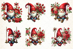 Valentine's Gnome Swing Clipart Bundle - CraftNest - Digital Crafting and Art