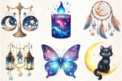 Magic & Celestial Clipart Bundle - CraftNest - Digital Crafting and Art