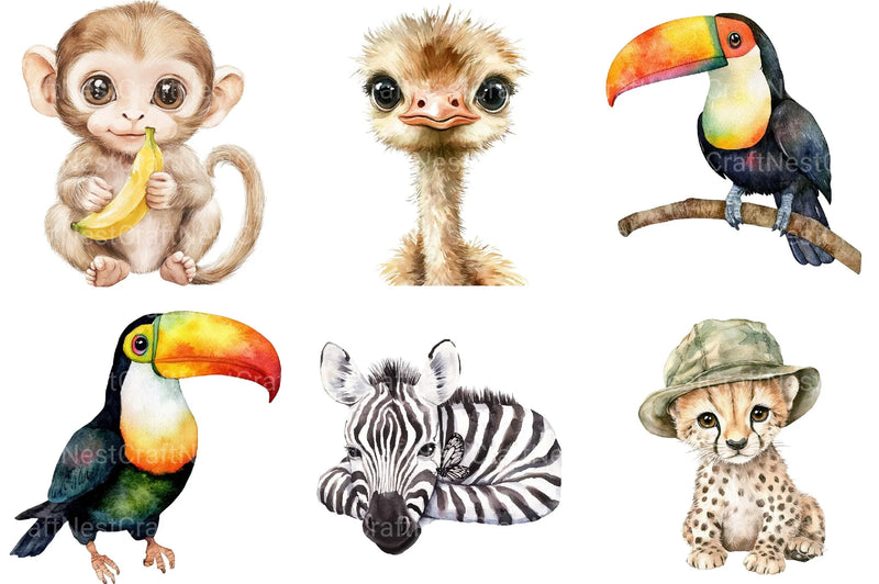 Safari Clipart - CraftNest - Digital Crafting and Art