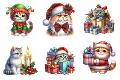 Christmas Scottish Cat Clipart Bundle - CraftNest - Digital Crafting and Art