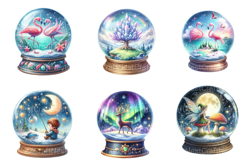 Fantasy Globe Clipart Bundle - CraftNest - Digital Crafting and Art