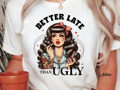 Coquette Girl Better Late Than Ugly Clipart Bundle - CraftNest - Digital Crafting and Art