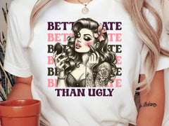 Coquette Girl Better Late Than Ugly Clipart Bundle 1 - CraftNest - Digital Crafting and Art