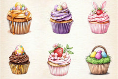Easter Cupcake Clipart Bundle 3 - CraftNest - Digital Crafting and Art