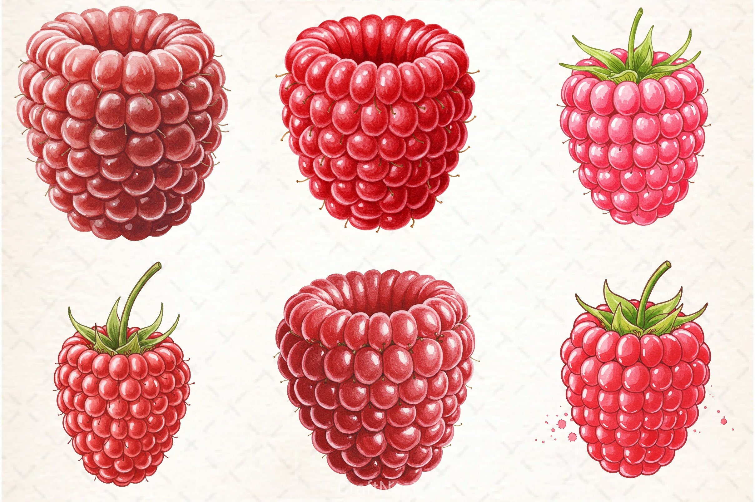Raspberry Clipart Bundle 1 - CraftNest - Digital Crafting and Art
