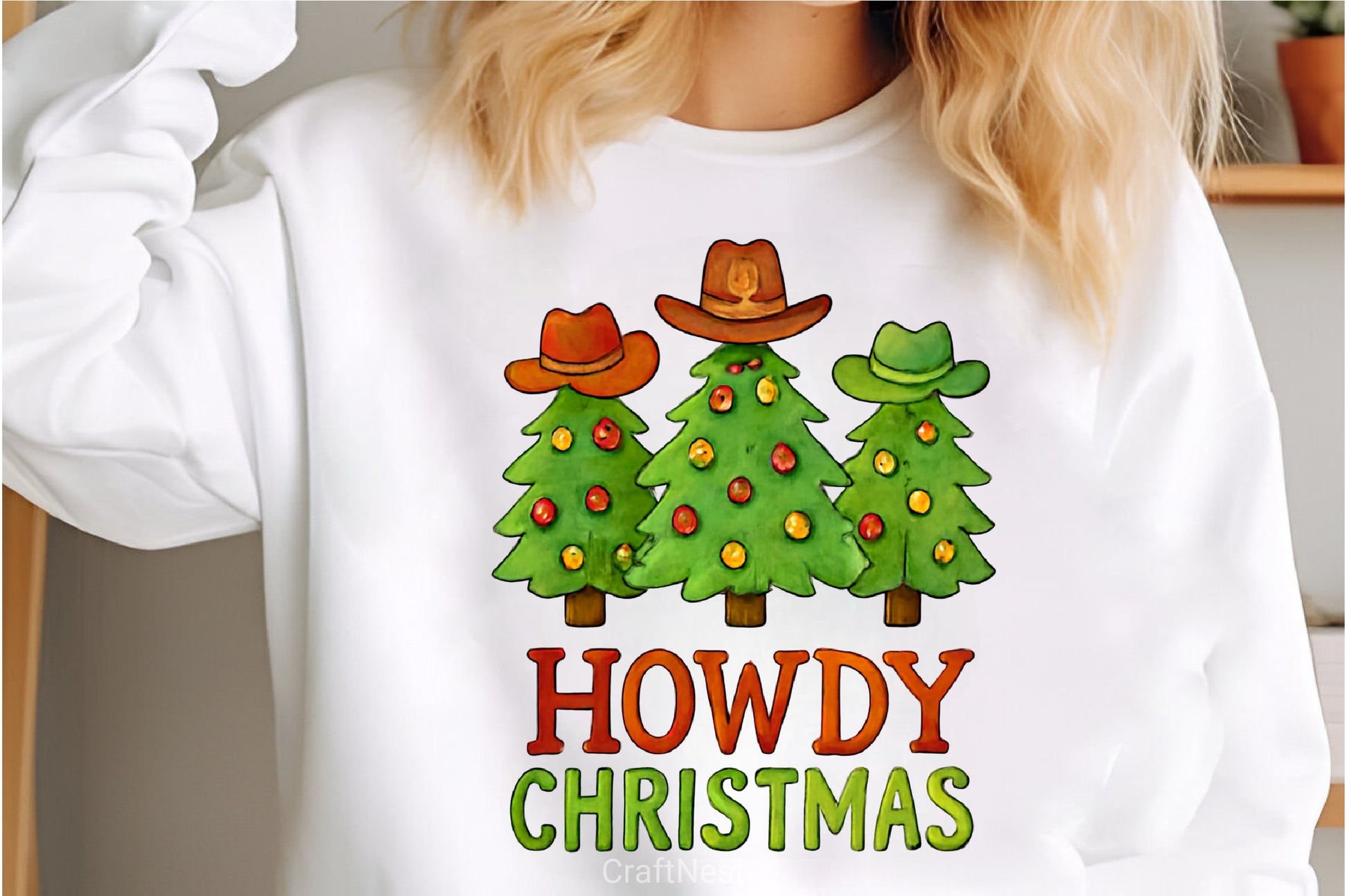 Howdy Christmas Tree Clipart Bundle - CraftNest - Digital Crafting and Art