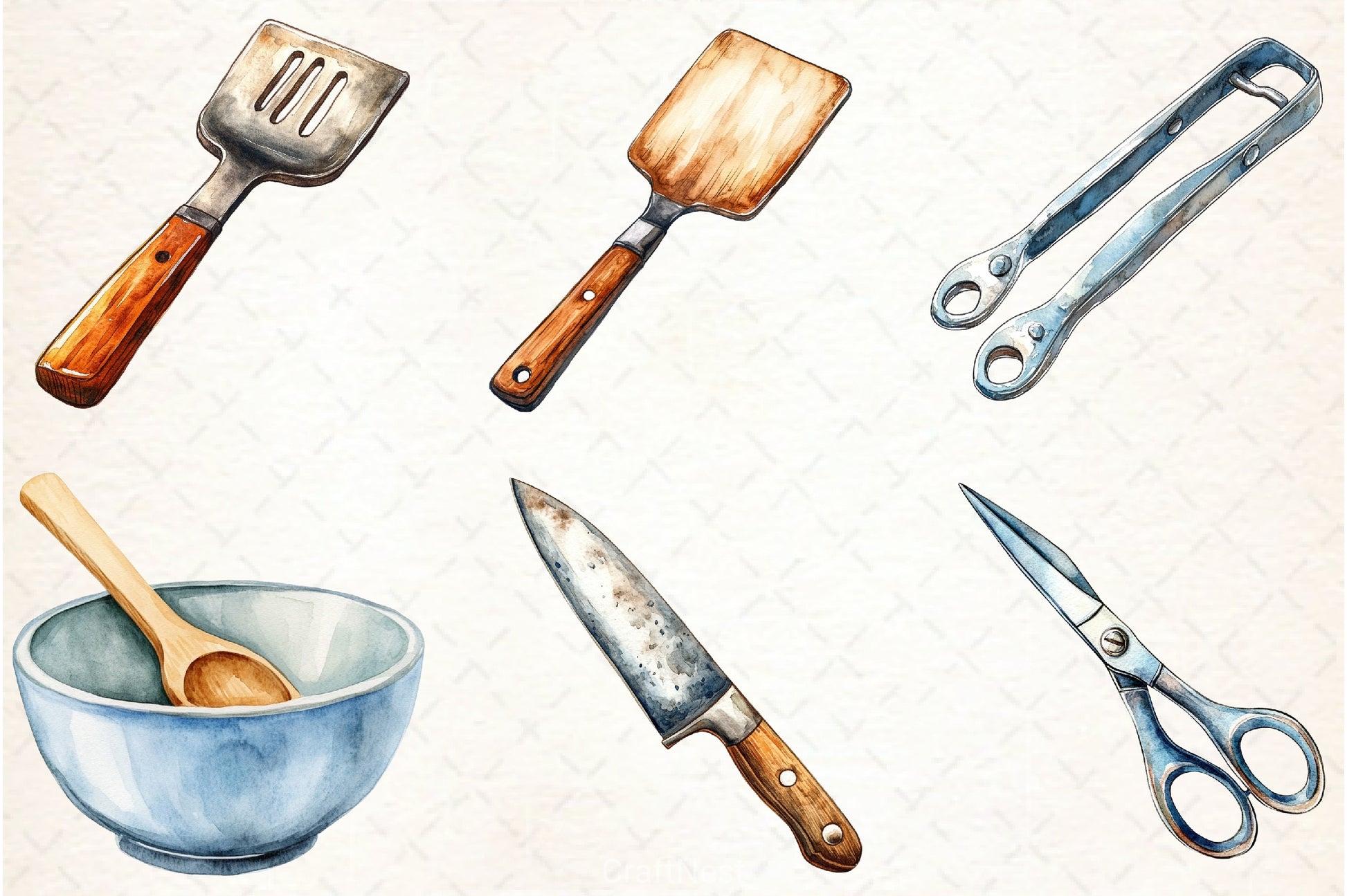 Kitchen Utensils Clipart Bundle 1 - CraftNest - Digital Crafting and Art