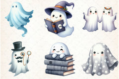 Cute Ghost Clipart Bundle - CraftNest - Digital Crafting and Art