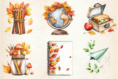Autumn Back To School Clipart Bundle 2 - CraftNest - Digital Crafting and Art