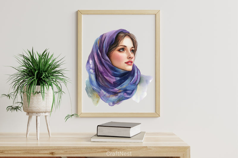 Cozy Winter Northern Lights Clipart Bundle - CraftNest - Digital Crafting and Art