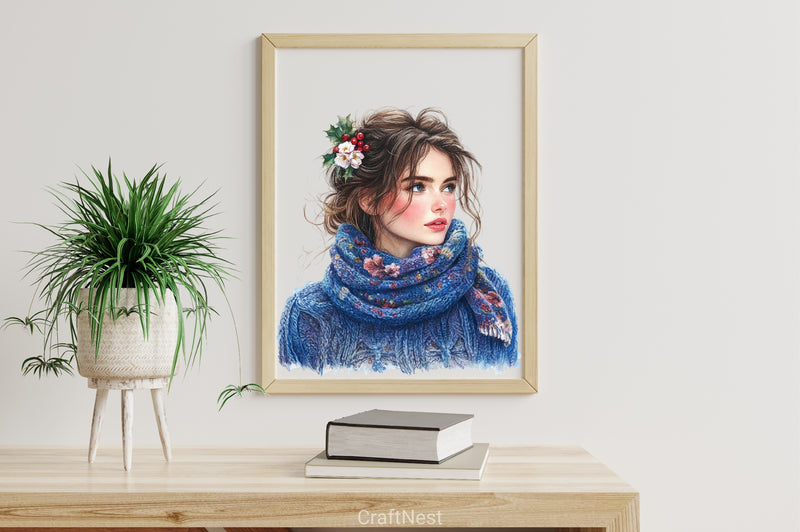 Chinoiserie Christmas Clipart Bundle 3 - CraftNest - Digital Crafting and Art