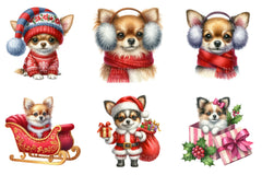 Christmas Chihuahua Clipart - CraftNest - Digital Crafting and Art