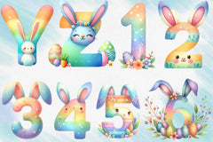 Easter Alphabet And Number Clipart Bundle - CraftNest - Digital Crafting and Art
