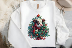 Animal Christmas Tree Clipart Bundle 1 - CraftNest - Digital Crafting and Art