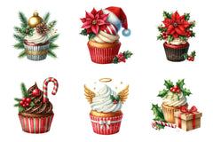 Christmas Cupcakes & Sweets Clipart Bundle - CraftNest - Digital Crafting and Art