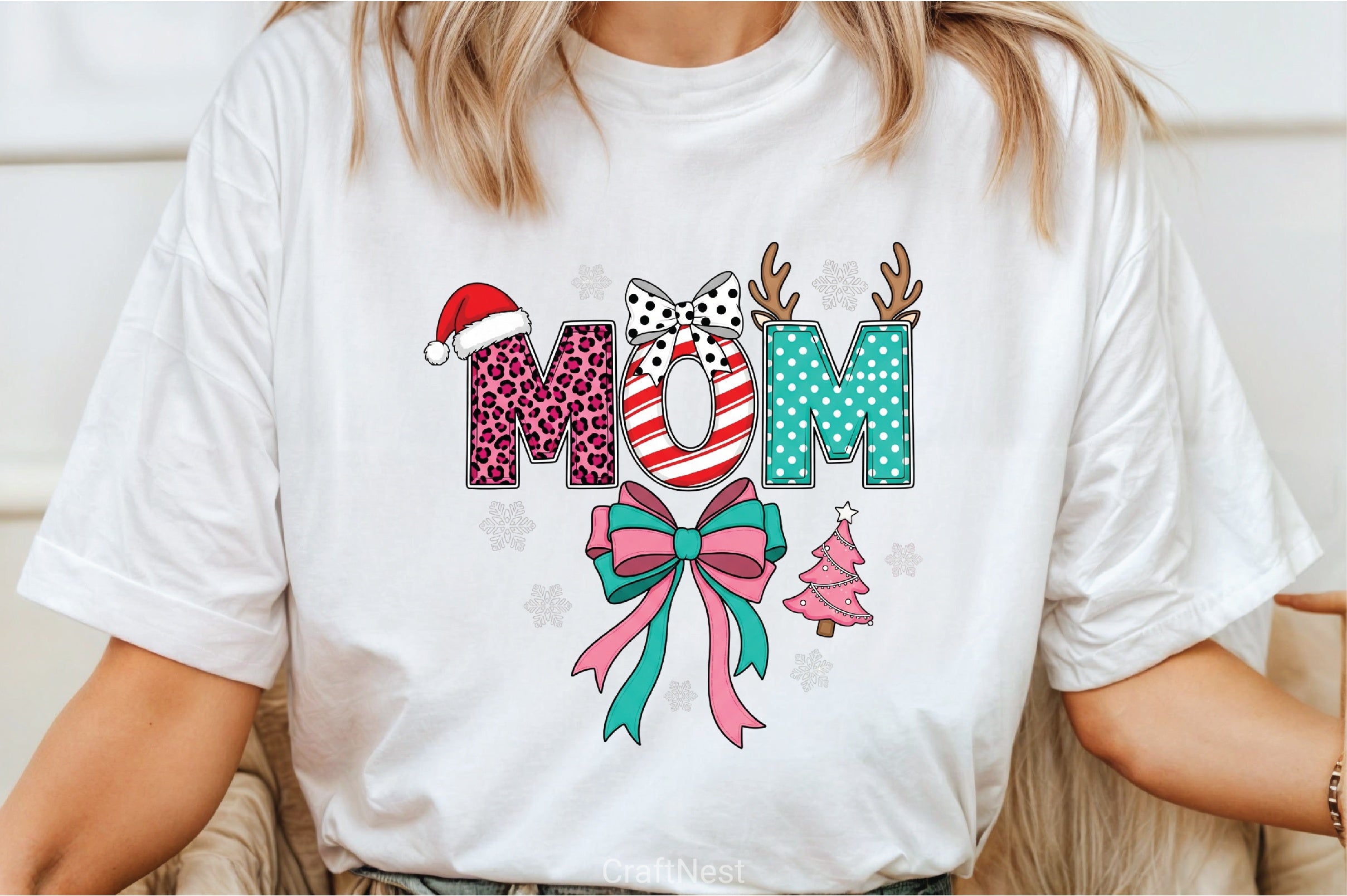 Christmas Mom Coquette Clipart Bundle 1 - CraftNest - Digital Crafting and Art