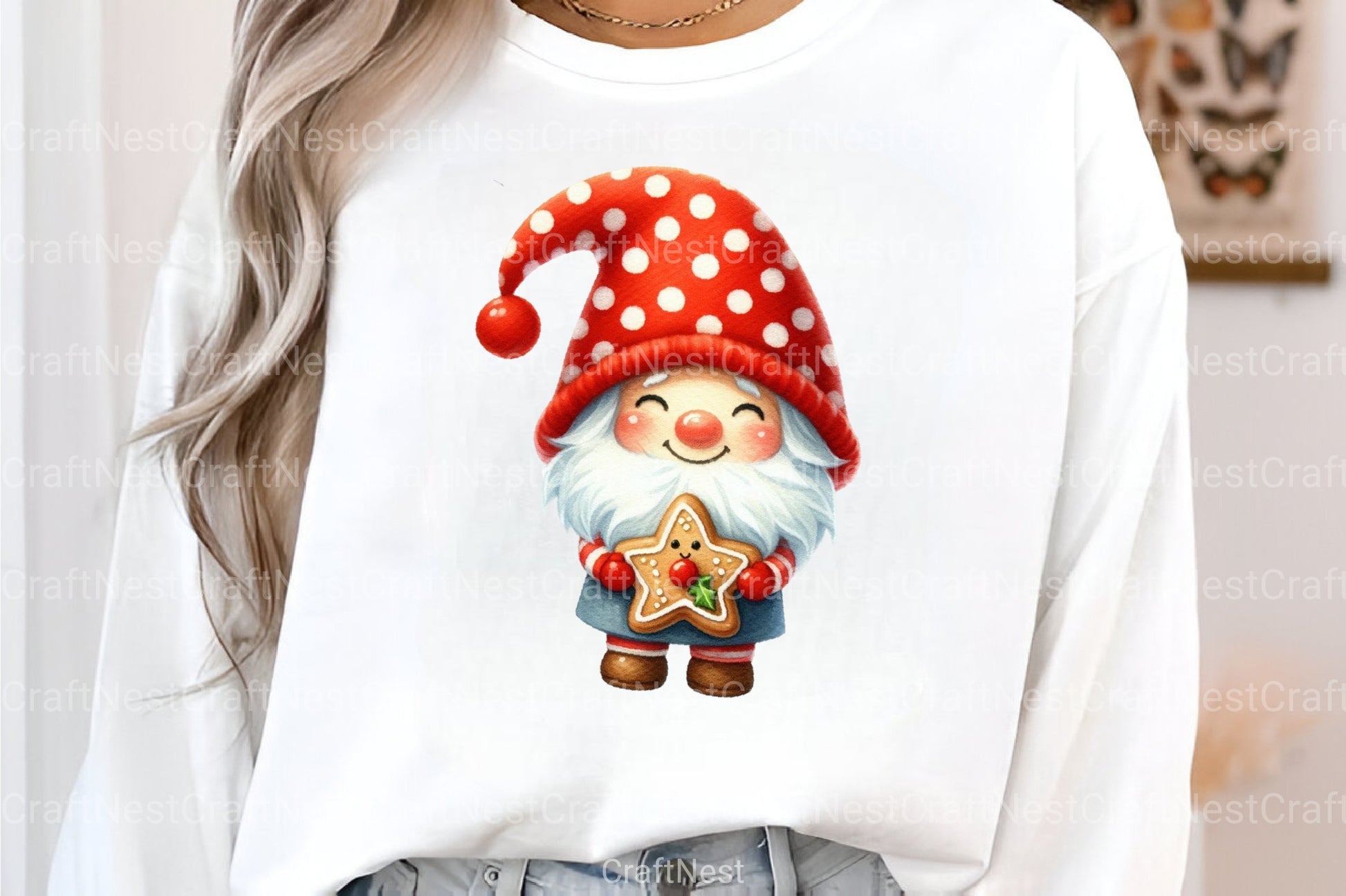 Festive Christmas Gnomes Clipart Bundle - CraftNest - Digital Crafting and Art