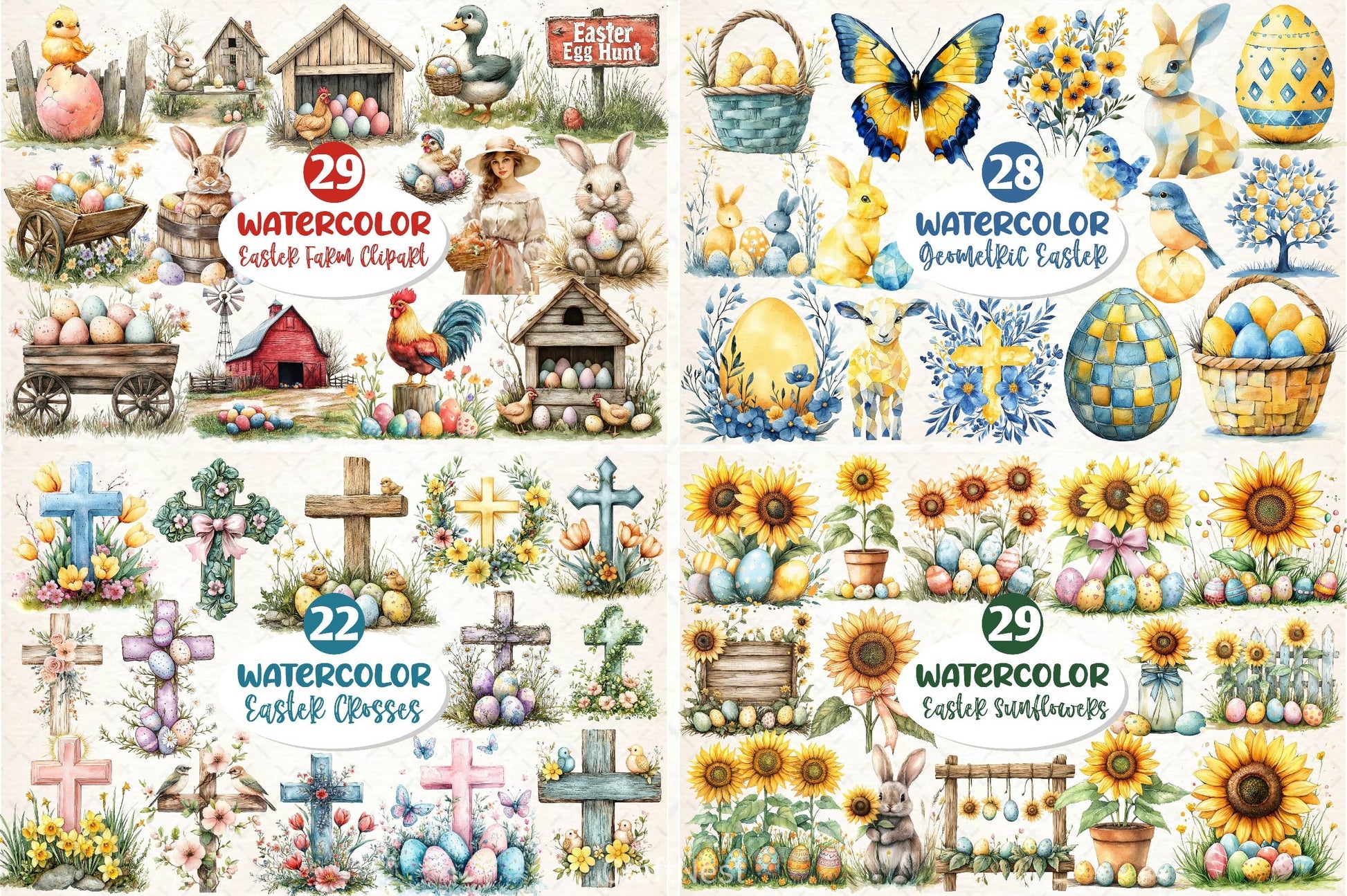 Happy Easter Huge SVG Bundle - CraftNest - Digital Crafting and Art