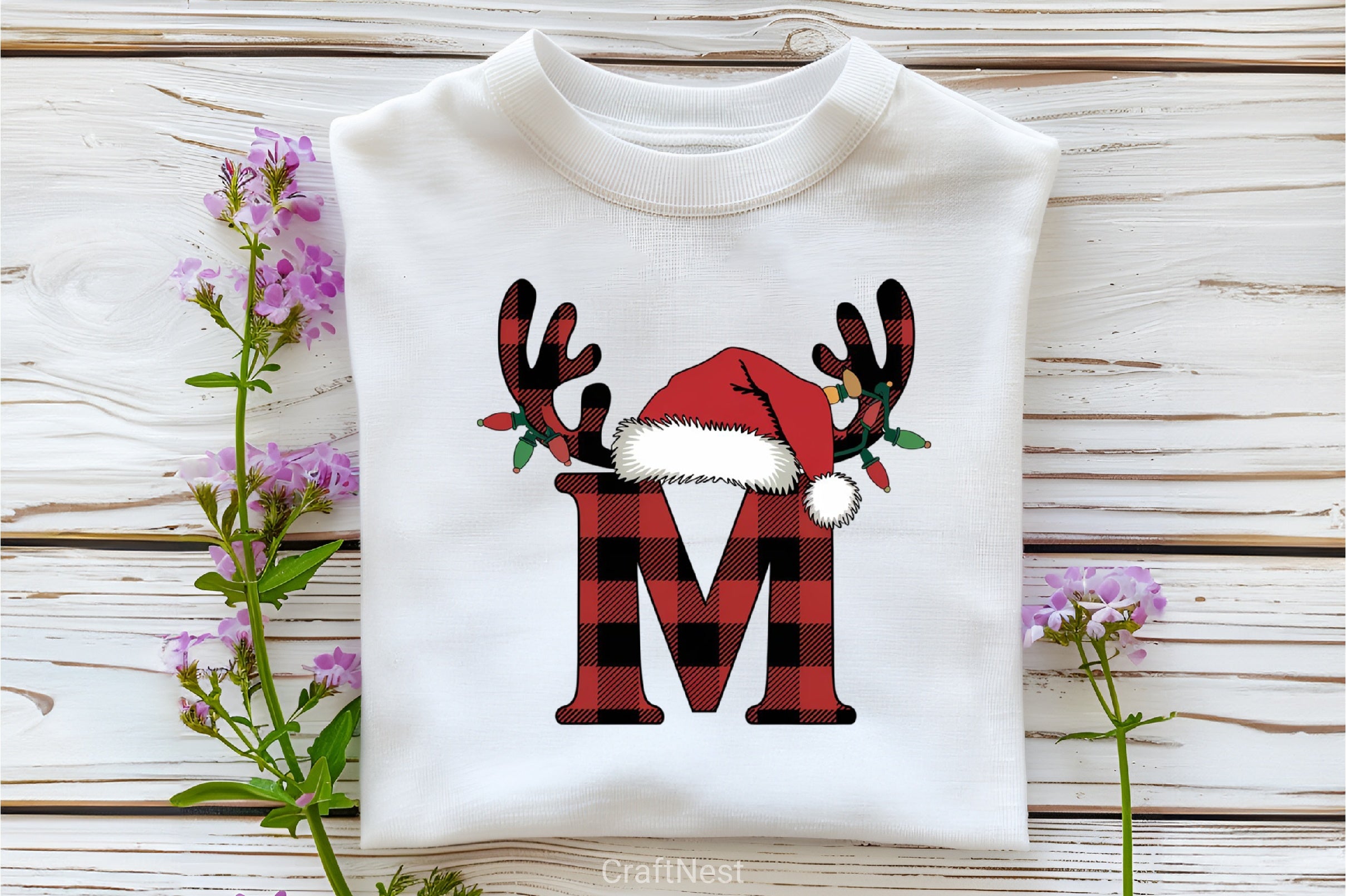 Santa Reindeer Hat Alphabet Clipart Bundle - CraftNest - Digital Crafting and Art