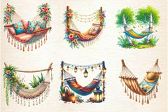 Summer Hammock Clipart Bundle - CraftNest - Digital Crafting and Art