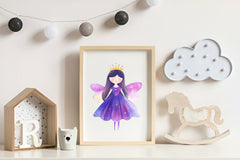 Magical Garden Purple Fairies Clipart Bundle 1 - CraftNest - Digital Crafting and Art