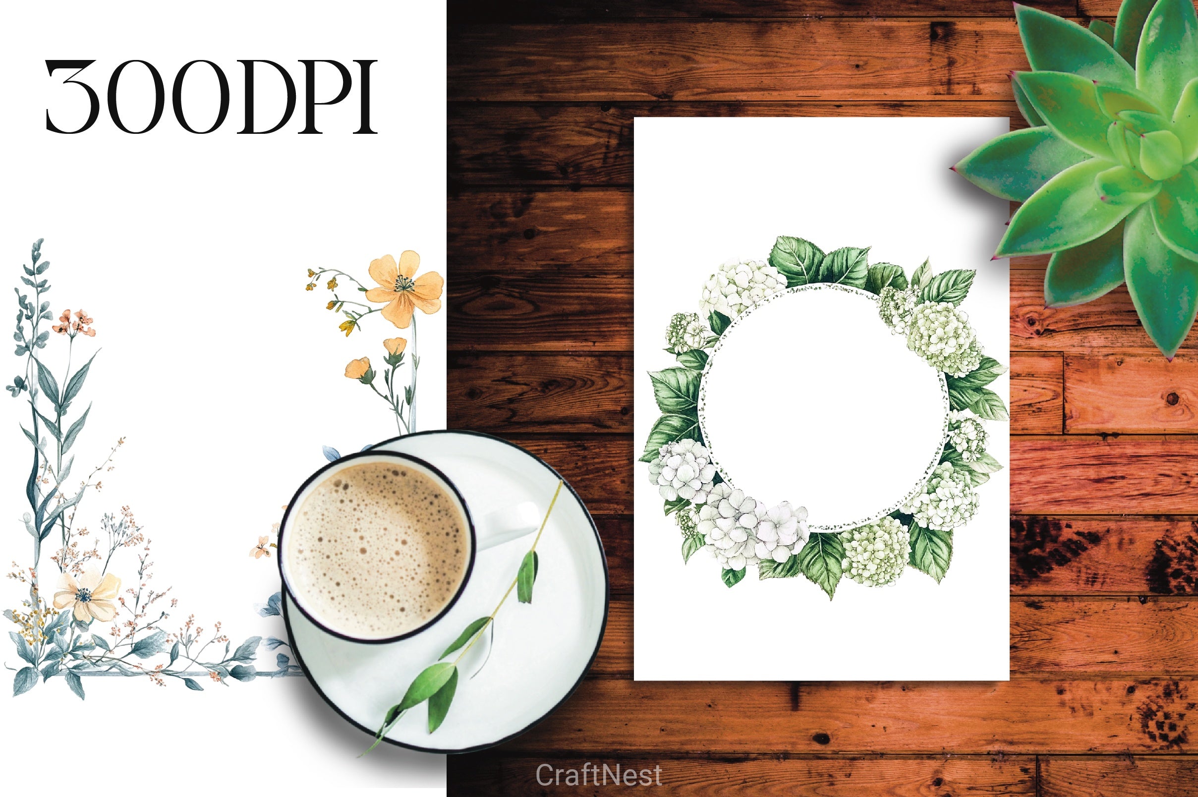 Floral Frames Clipart Bundle - CraftNest - Digital Crafting and Art