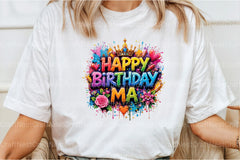 Happy Birthday Ma Clipart Bundle 3 - CraftNest - Digital Crafting and Art