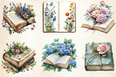 Book Of Flowers Clipart Bundle - CraftNest - Digital Crafting and Art