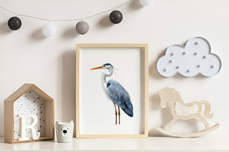 White Stork Heron Clipart Bundle - CraftNest - Digital Crafting and Art
