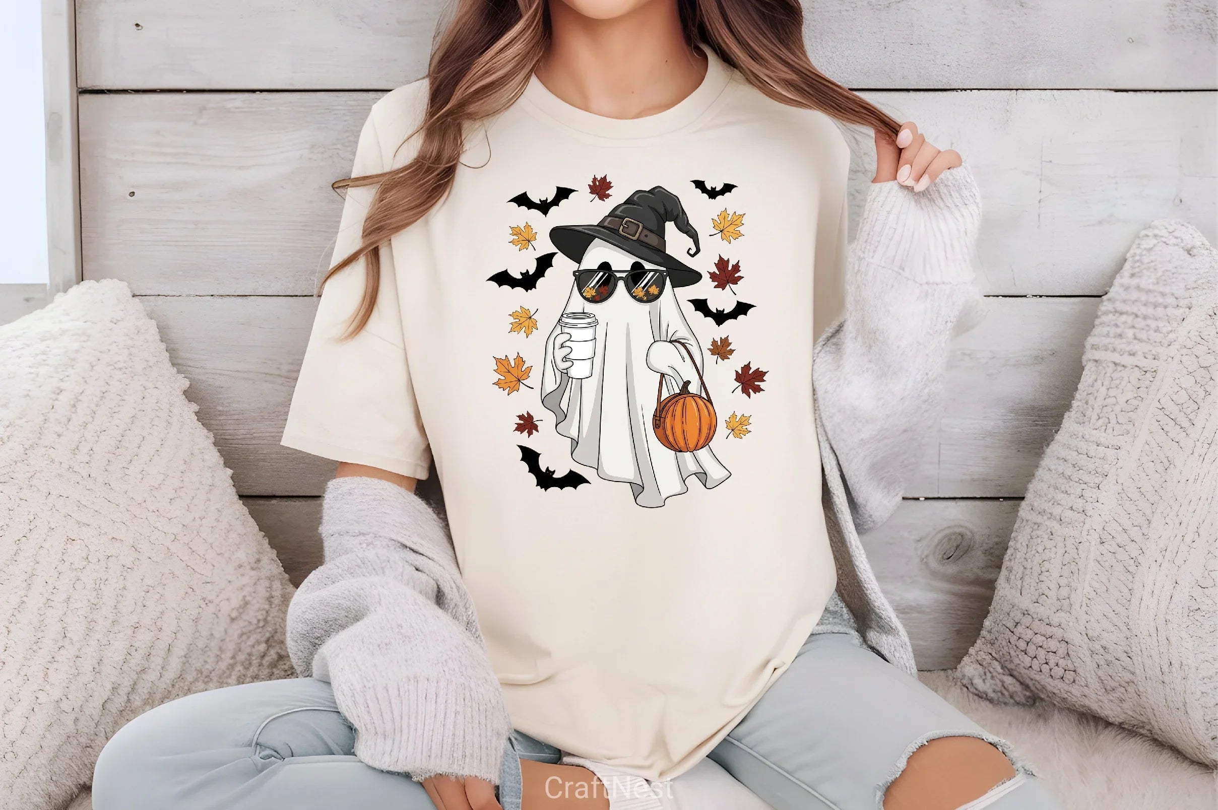 Cute Halloween Ghost Clipart Bundle 5 - CraftNest - Digital Crafting and Art