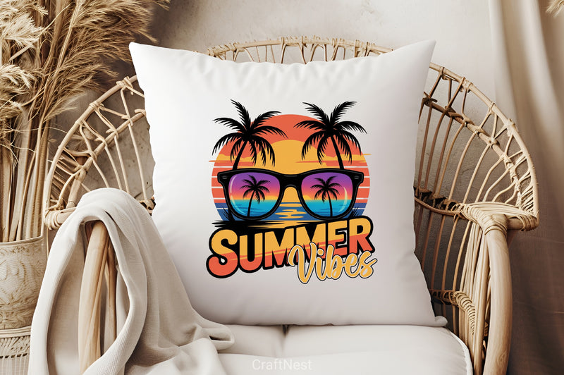 Vibrant Summer Vibes Clipart Bundle - CraftNest - Digital Crafting and Art