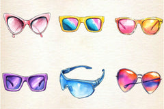 Retro Summer Sunglasses Clipart Bundle - CraftNest - Digital Crafting and Art