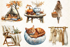 Autumn Mood Clipart Bundle 2 - CraftNest - Digital Crafting and Art
