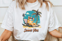 Summer Vibes Cat Clipart Bundle 2 - CraftNest - Digital Crafting and Art