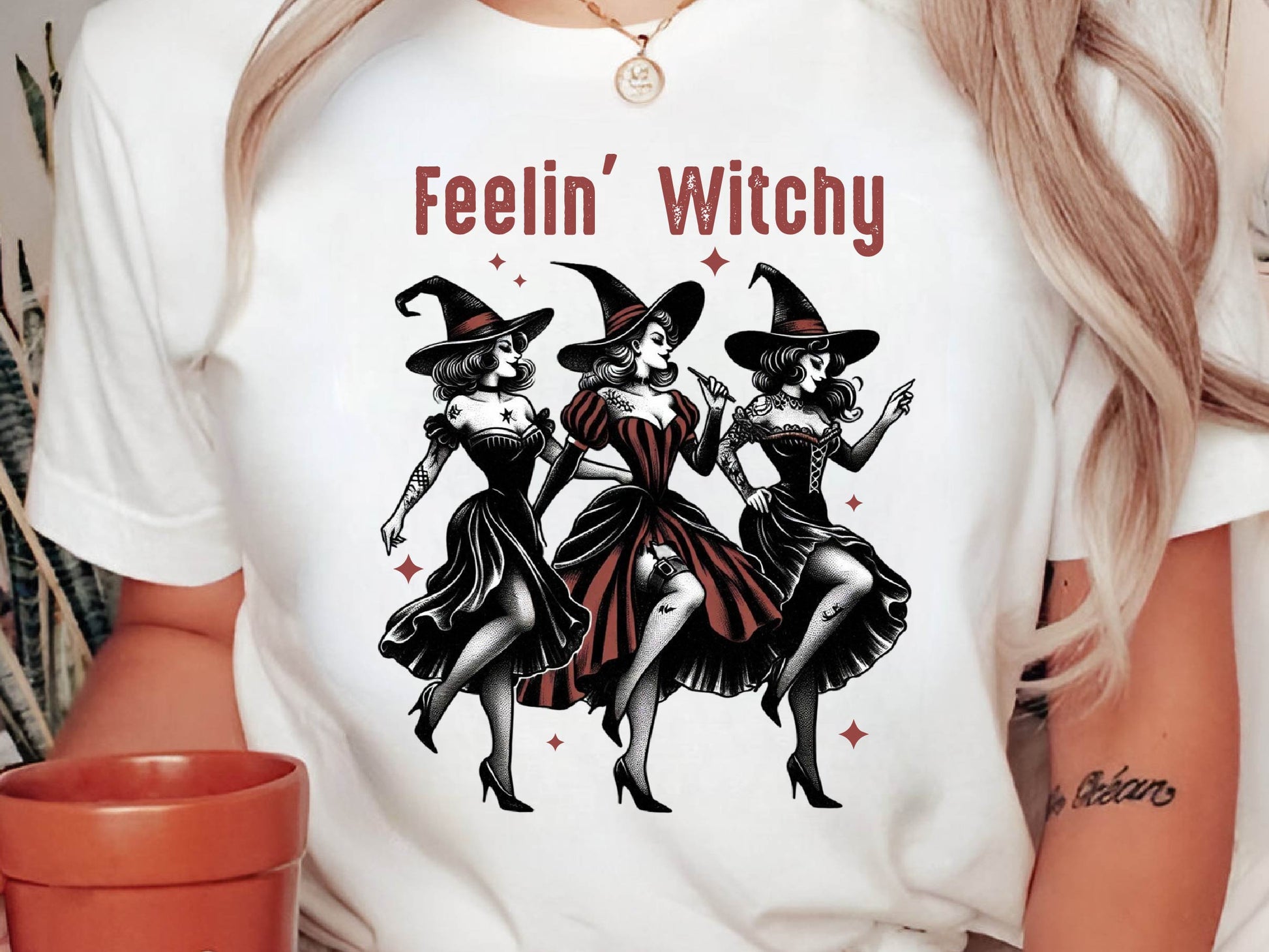 Feelin Witchy Retro Witch Halloween Clipart Bundle - CraftNest - Digital Crafting and Art