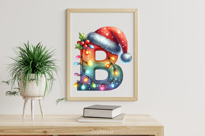 Christmas Alphabet Clipart Bundle 2 - CraftNest - Digital Crafting and Art