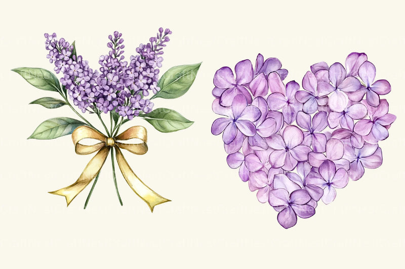 Lilac Clipart Bundle - CraftNest - Digital Crafting and Art